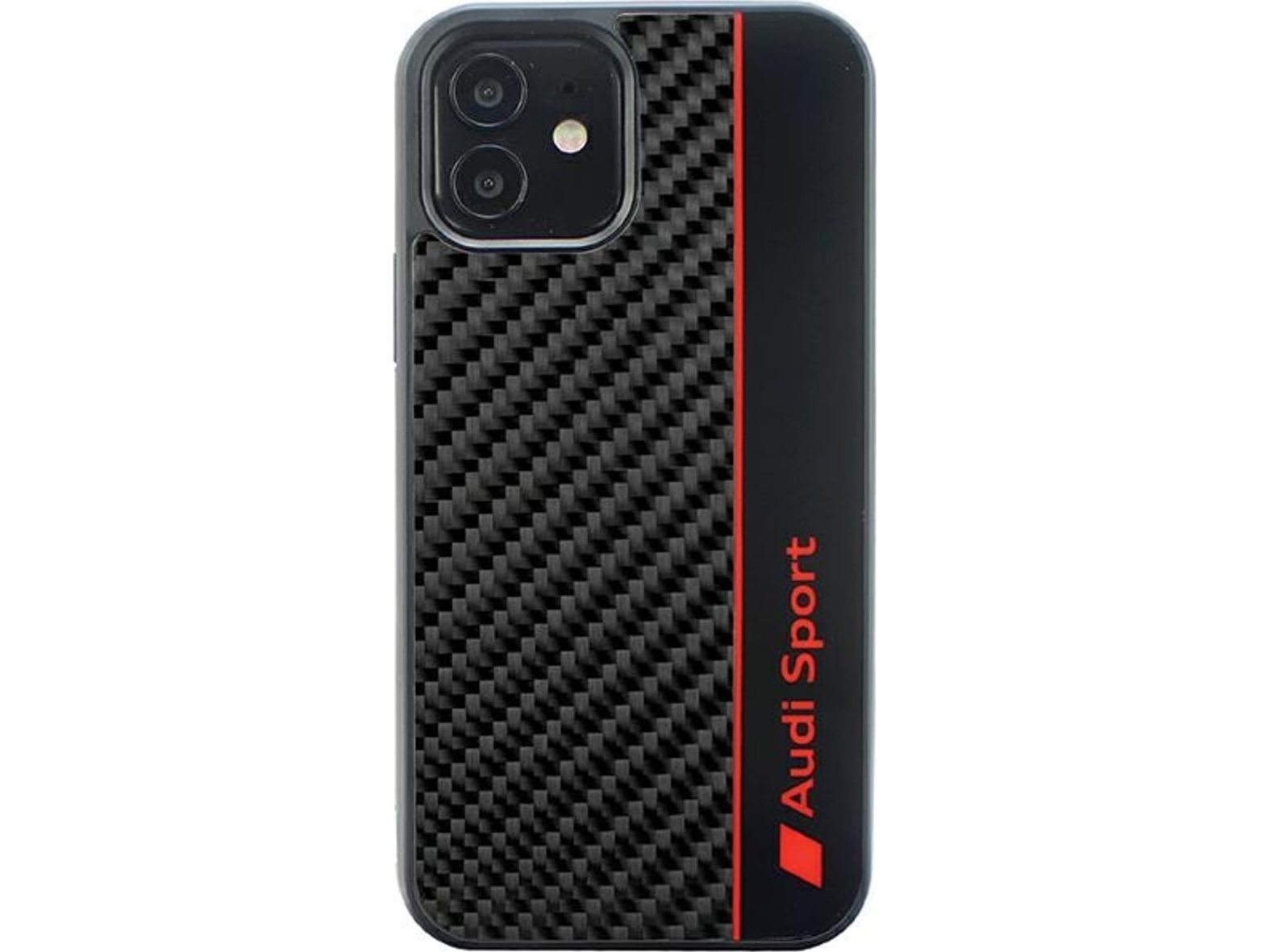 Audi Carbon Fiber Stripe Handyhülle Für Apple Iphone 11 / Xr 6,1" Schwarz Aus-Tpupcip11-R8/D1-Bk