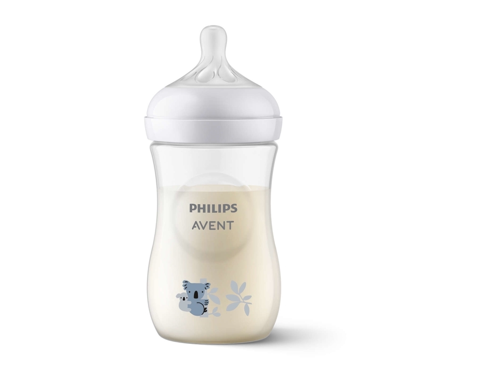 Billede af Philips Avent Natural Response Scy903/67 Baby Bottle That Works Like The Breast, Blue, Transparent