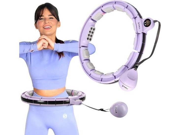 Hms Hhm13 Hula Hop Violett Mit Magneten Und Gewichten + Hms Counter