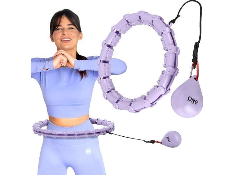 Hula Hop One Fitness Oha02 Mit Gewicht Lila