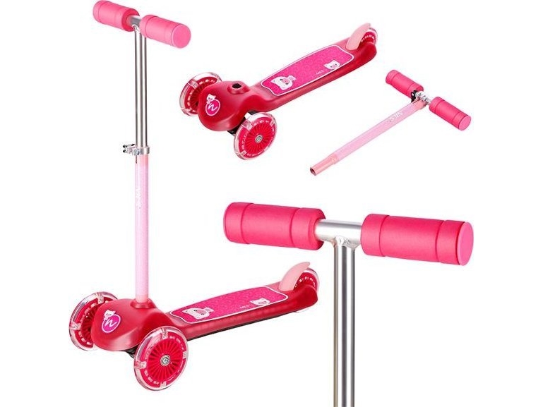 Nils Fun Løbehjul Hlb001 Pink Børne-Løbehjul Fra Nils Fun