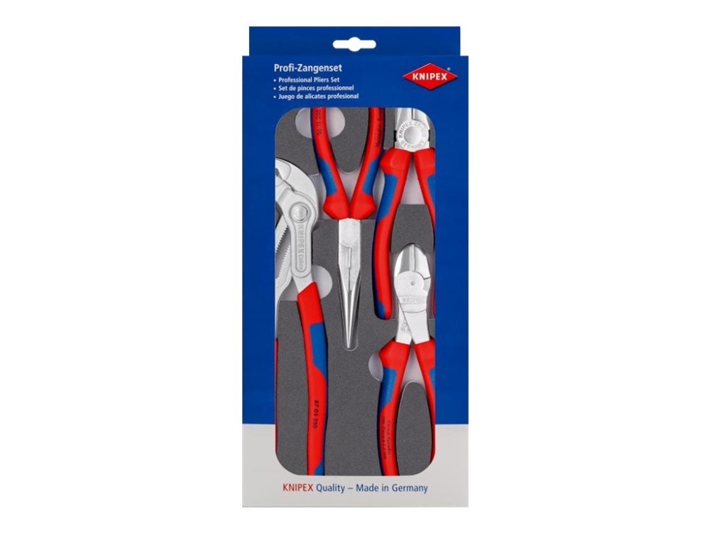 KNIPEX - Tangsæt - 4 stykker - i bakke