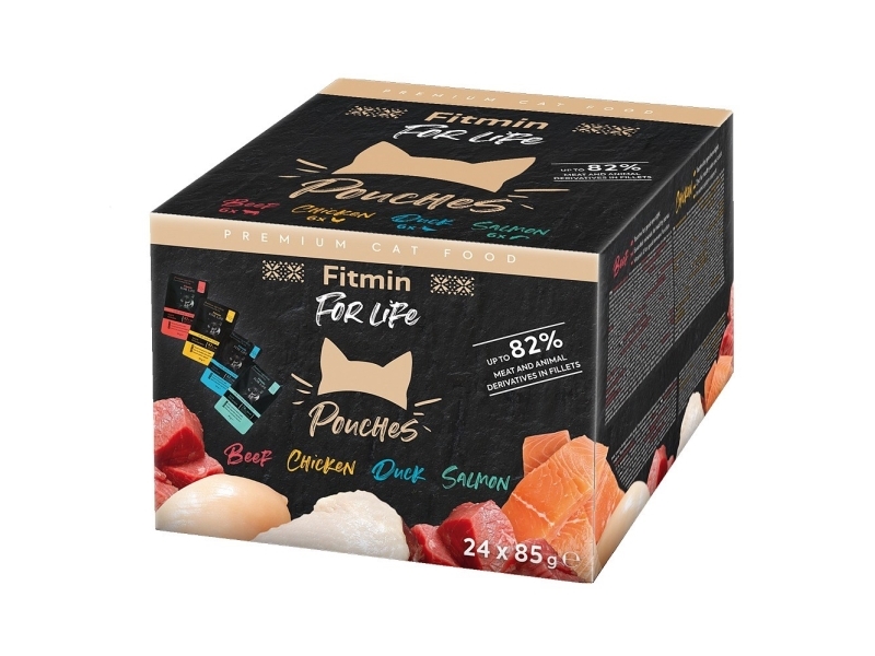 Fitmin Cat For Life Pouch Multipack 24X85g