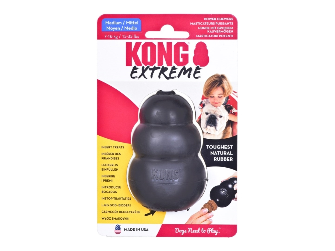 Kong Leksak Extreme Svart M 9cm | Djurmärken - Tillbehör - Kong | GameStuff