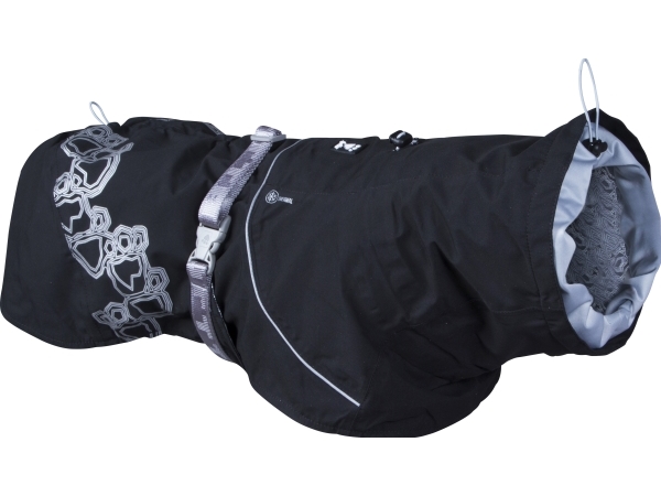 Hurtta Drizzle coat, raven 20 | Sällskapsdjur  >  Hund  >  Jacka - kappa - regnkappa - stickat plagg | GameStuff