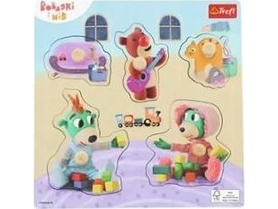 Trefl Holzpuzzle Für Kinder Aus Holz Bobaski Und Mis