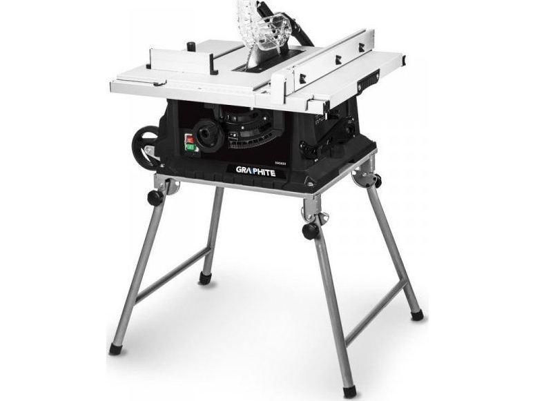 Circular saw Graphite TABLE SAW 1600W, 254/30 MM, FOLDING TABLE | Elverktyg - DIY - Elverktyg 230V - Bordscirkelsåg | GameStuff
