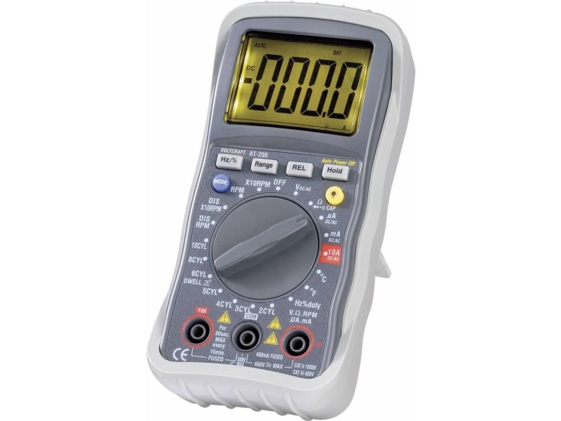 Voltcraft Hand Multimeter Digital 200 Kfz Messfunktion Cat Iii 600 Anzeige Counts: 4000 205p