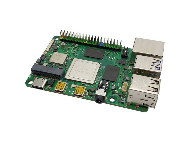 Rock 4 C+ 4Gb Rk3399t (Med Dualband 2,4/5Ghz Wlan/Bluetooth 5.0) Microhdmi (Rock4c+4Gbw)