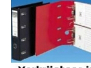 Elba Lever Arch File With 2 Mechanisms Rado 75Mm, Pvc Black, A4, Pvc, Sort, 500 Ark, 75 Mm, 318 Mm