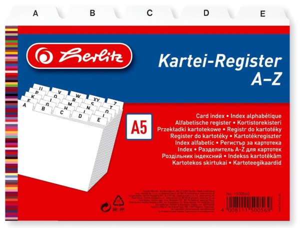 Herlitz 1500560, Polypropylen (PP), Vit, A5 | Arkivlådor | GameStuff