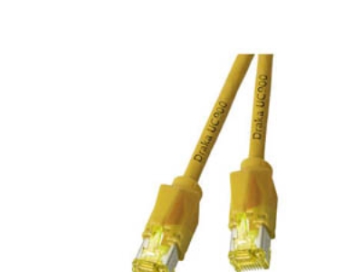 Draka Comteq Tm31 Patch Cat6 0.5M, 0,5 M, Cat6a, Rj-45, Rj-45, Gul