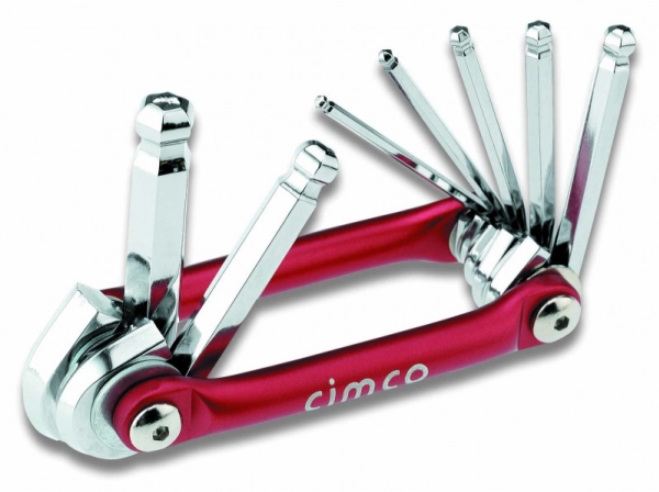 Cimco 110596, Foldbar Unbrakosæt, Metric, 7 Stk, 2.5,10 Mm