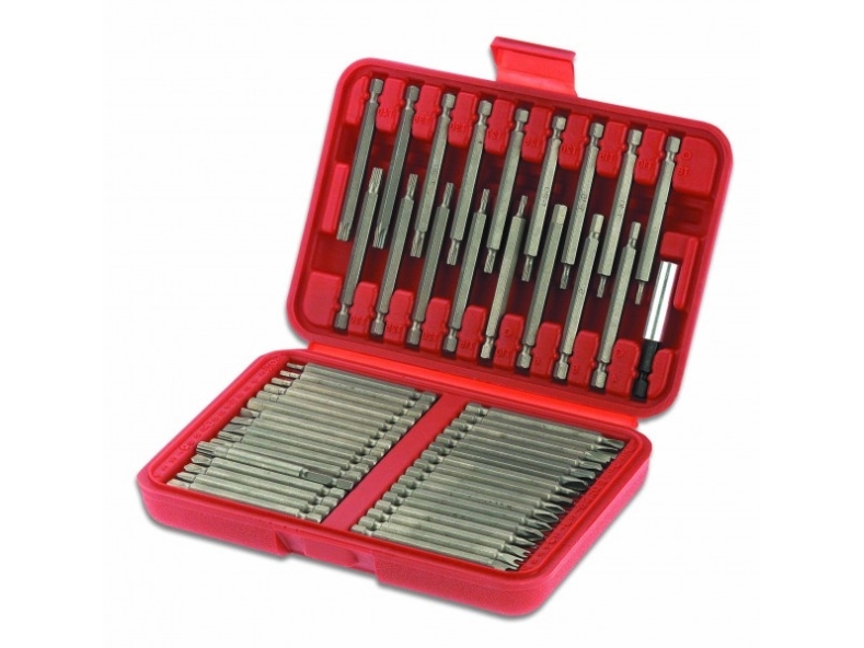 Cimco 114606, 50 Stk, Hexadecimal (Metrisk), Phillips, Stjerneskruetrækker, Åbning, Ph 1,Ph 2, Pz 1,Pz 2, T10,T15,T20,T25,T30,T40, Tr30,Tr35,Tr40