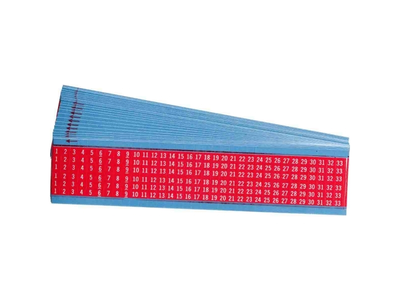 Brady B-500, Rød, Vinyl, 38,1 mm, 33 stk, UV-resistent, -40 - 80 °C