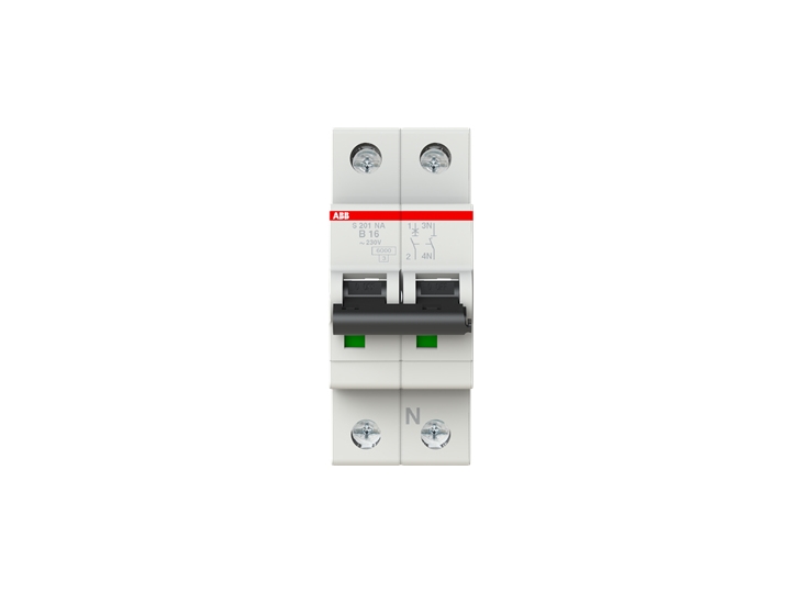 Abb S201-B16na, Miniature Strømafbryder, Ip20