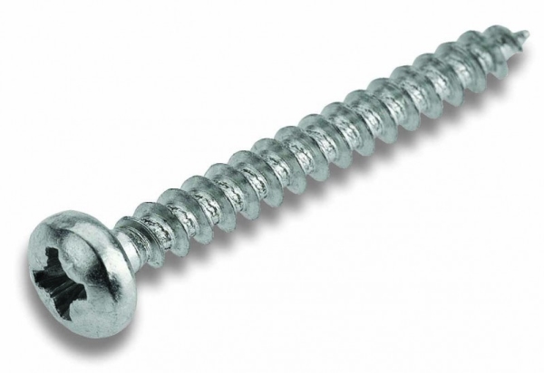 Cimco 190088, Skrue, Galvaniseret Metal, Fiberbræt, Generel Nytteværdi, Fuld Tråd, Cylindrisk Hoved