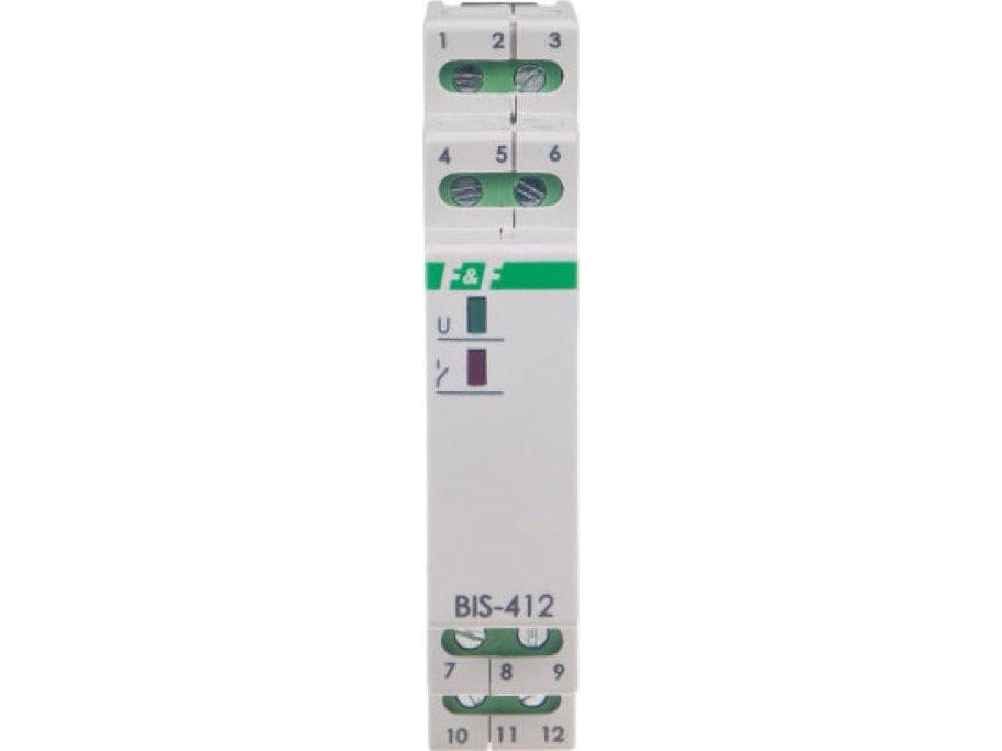 F&F bistabil relæ 1P 16A 230V AC gruppe med hukommelse BIS-412M