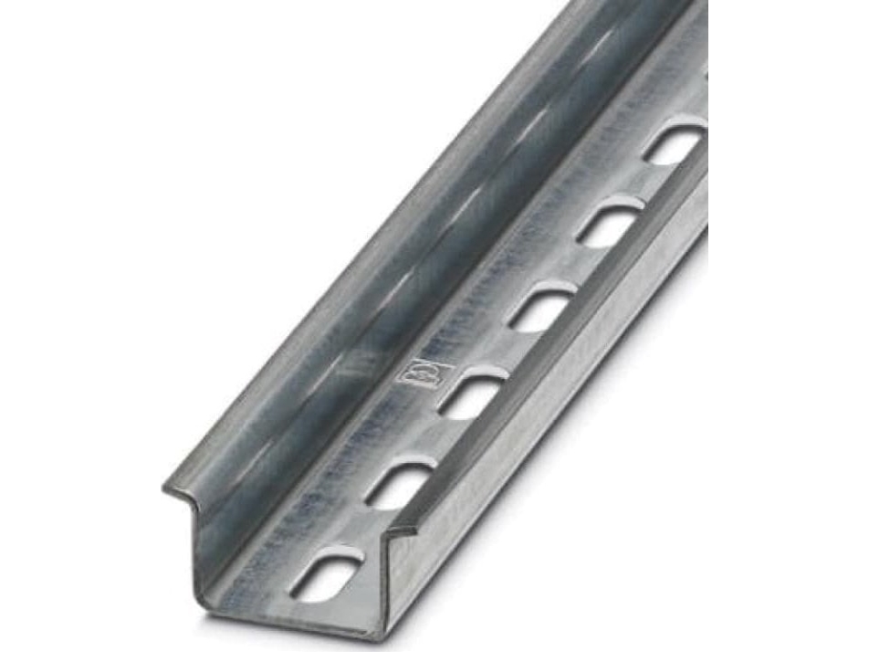 DIN-skena 15mm hög, med hål: 6,2x15mm, bredd: 35 mm, stål, förzinkat, längd: 2000mm | EL Artiklar - Elcentral - Din-skena | GameStuff