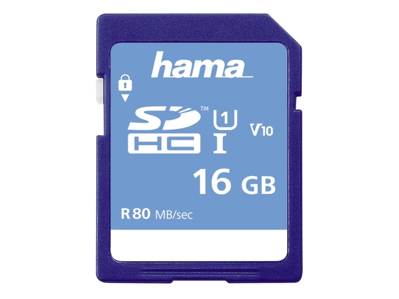 Hama 00181094, 16 Gb, Sdhc, Klasse 10, Uhs-I, 80 Mb/S, Klasse 1 (U1)