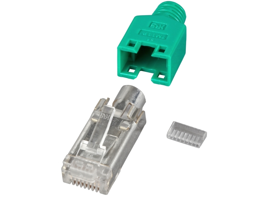 Efb Elektronik H7540.8-100, Rj-45, Grøn, Hanstik, Lige, Cat5e, S/Utp (Stp)