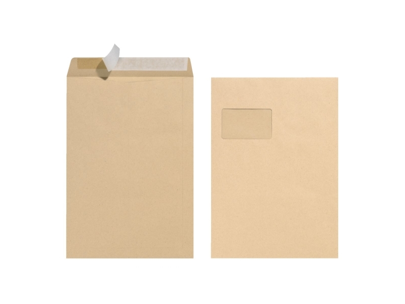 Herlitz 10900769, C4 (229 x 324 mm), Brun, C4 (229 x 324 mm), papper, 90 g/m ^, Blue Angel | Papper & Emballage - Kuvert & påsar - Kuvert | GameStuff