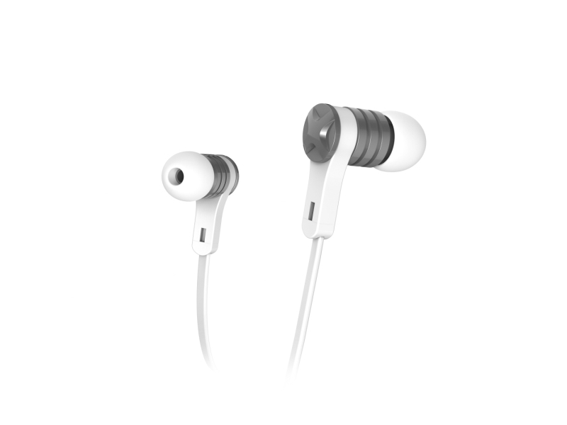 Hama Intense Hovedtelefoner Med Ledning Til Samtale/Musik I Øret Sølv - Hvid (00184136)