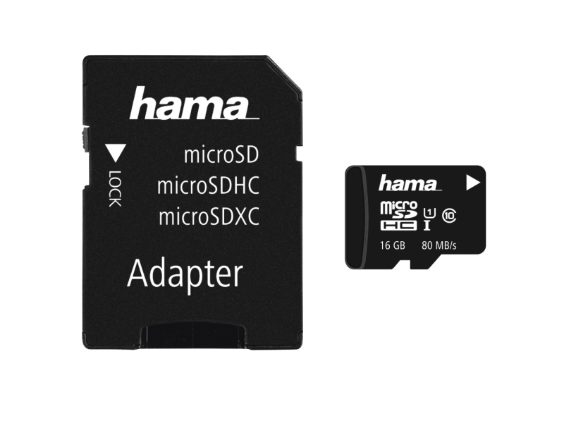Hama 00213113, 16 Gb, Microsdhc, Klasse 10, Uhs-I, 80 Mb/S, Klasse 1 (U1)