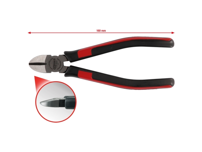 KS Tools 115.2231, Terästä, Musta, Punainen, 160 mm, 170 g