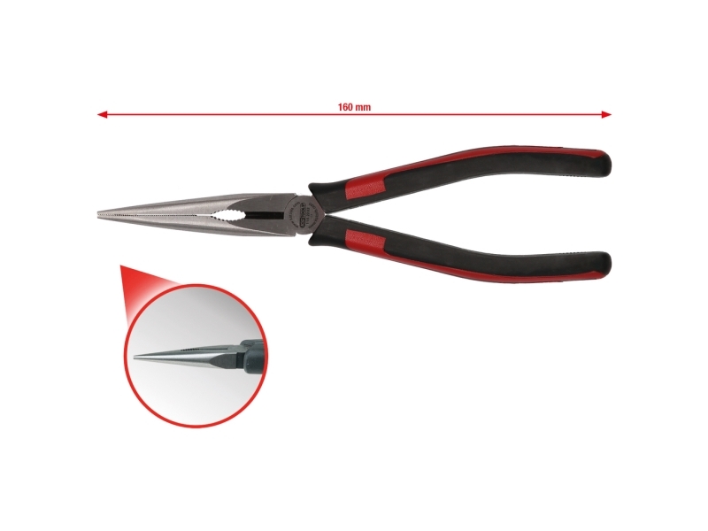 KS TOOLS Werkzeuge-Maschinen GmbH SlimPOWER-nåletang, 160 mm (115.2201)