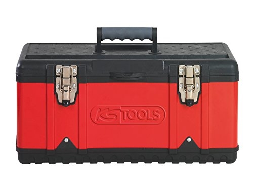 Ks Tools 8500355 850.0355 Værktøjskasse Uden Udstyr Plastic , Stålplade Sort-Rød