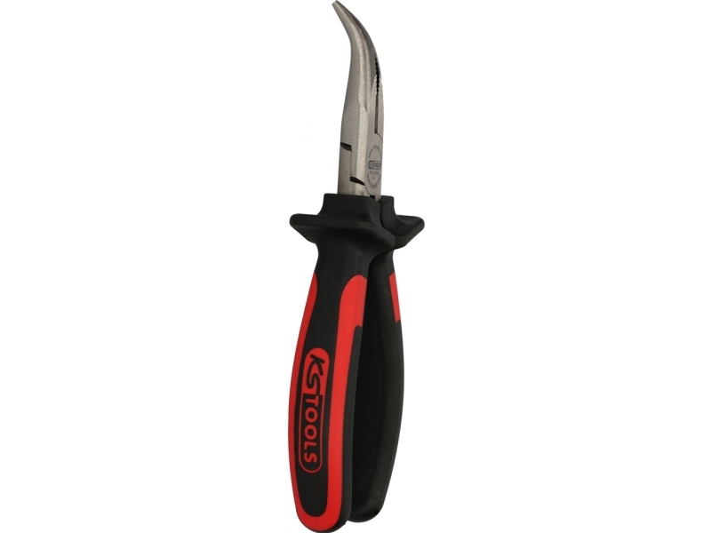 KS Tools 1151019 Fladrundtang 45° bøjet Værktøjsstål 210 mm