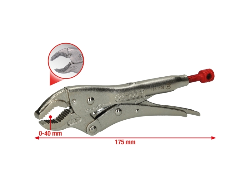 KS Tools NEW-46880 Gribetang | Verktyg & Verkstad - Tänger - Hålltång - låstång | GameStuff