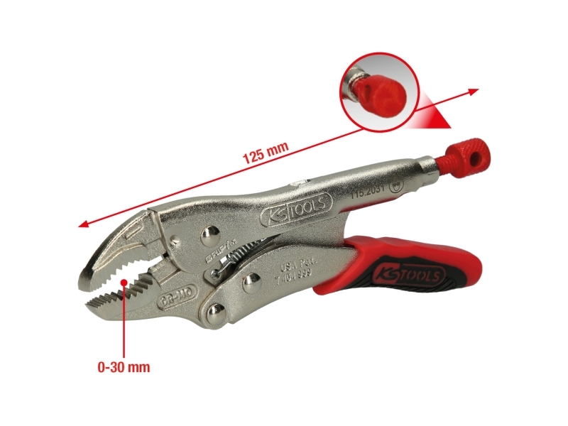 KS Tools 115.2031, Chrom-molybdæn stål, 125 mm