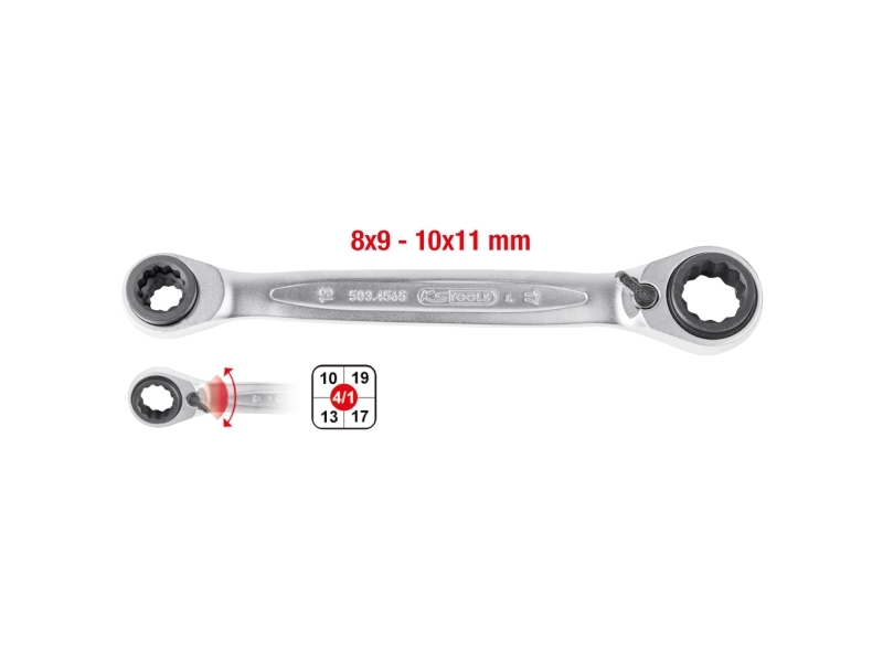 Ks Tools 5034543 503.4543 Ringnøgle Nøglebredde (Metrisk) (Kun Til Del) 12 - 15 Mm