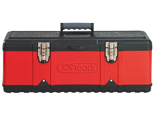 Ks Tools 8500345 850.0345 Værktøjskasse Uden Udstyr Plastic , Stålplade Sort-Rød
