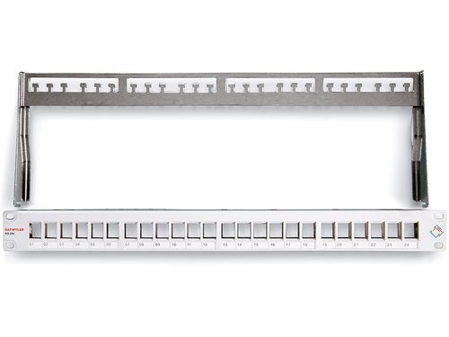 Dätwyler Kabel 418020, Cat6a,Cat6,Cat5e, Grå, Reolmontering, 1U, Rj-45, 482 Mm
