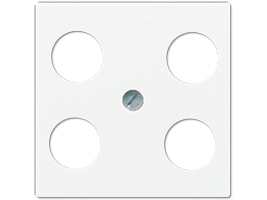 Jung A 561-4 Sat1 Ww, Hvid, Termoplast, Jung, Tv + Sat, 1 Stk