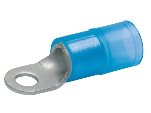 Klauke 65310, Ring-Terminal, Zinn, Gerade, Blau, Edelstahl, Kupfer, Polyamid, 16 Mm²