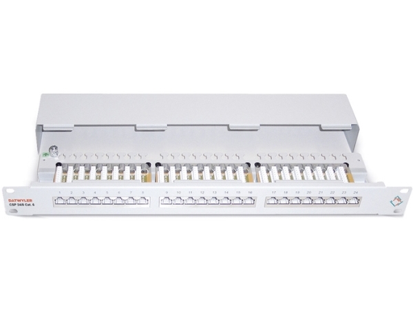 Dätwyler Cables 418006, Ieee 802.3At, Rj-45, Cat6e, Grå, Metal, 1U