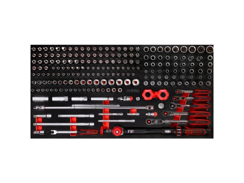 Ks Tools 813.0213, Steckschlüssel-Satz, 213 Kopf/Köpfe, 11 Kg