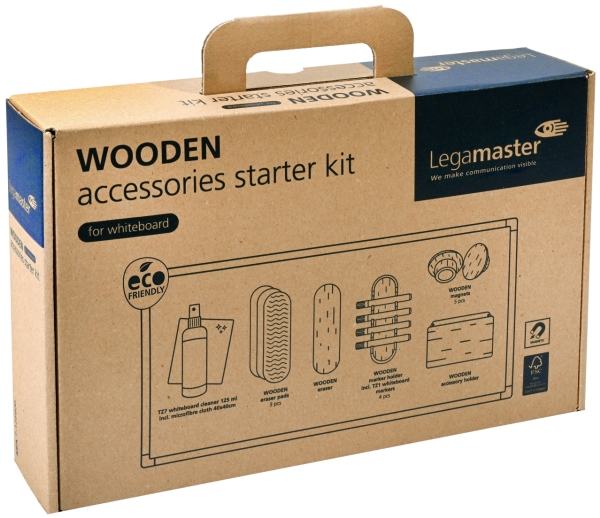 Legamaster WOODEN whiteboard startpaket 17-delar, Tillbehörssats, FSC mix 70%, 214 mm, 333 mm, 74 mm, 890 g | Möbler - Tavla & Displays - Tillbehör | GameStuff