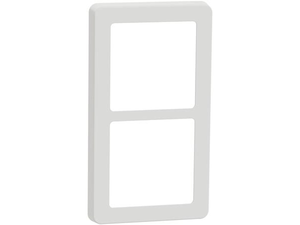 LAURITZ KNUDSEN LK FUGA BASE 63 ramme inkl. monteringsramme 2 x 1 modul, Hvid, DETAILFORPAKNING