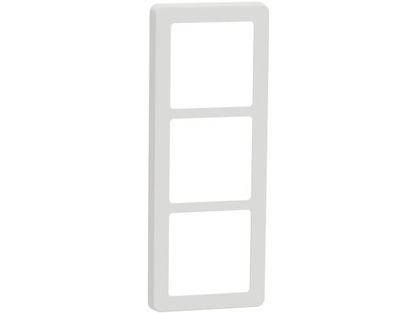 LAURITZ KNUDSEN LK FUGA BASE 63 ramme inkl. monteringsramme 3x 1 modul, Hvid, DETAILFORPAKNING