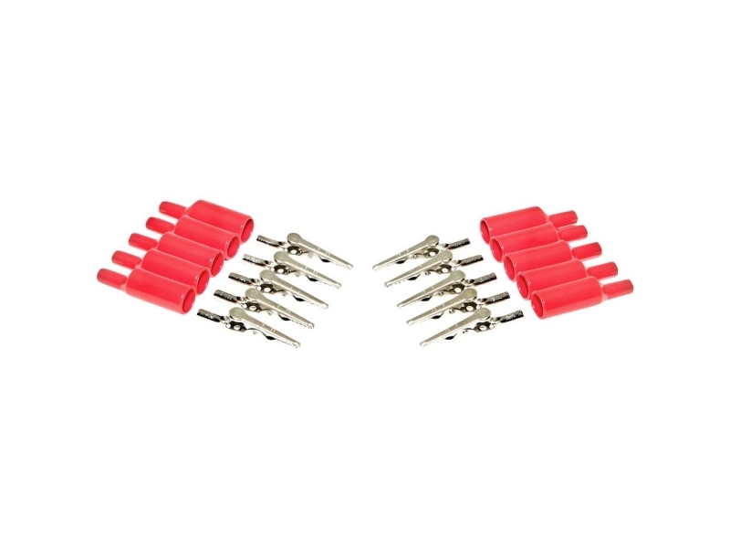 Mueller Electric BU-P2240-2 Krokodilleklemme Rød Længde: 54.61 mm 1 Set