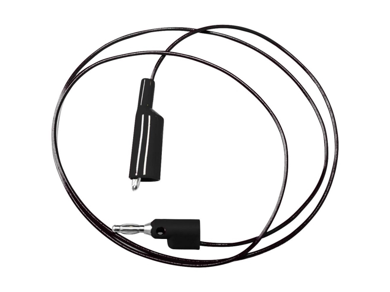 Mueller Electric BU-2030-A-96-0 Testijohto [Banaanipistoke 4 mm - Alligaattoriliitin] 2,4 m Musta 1 kpl