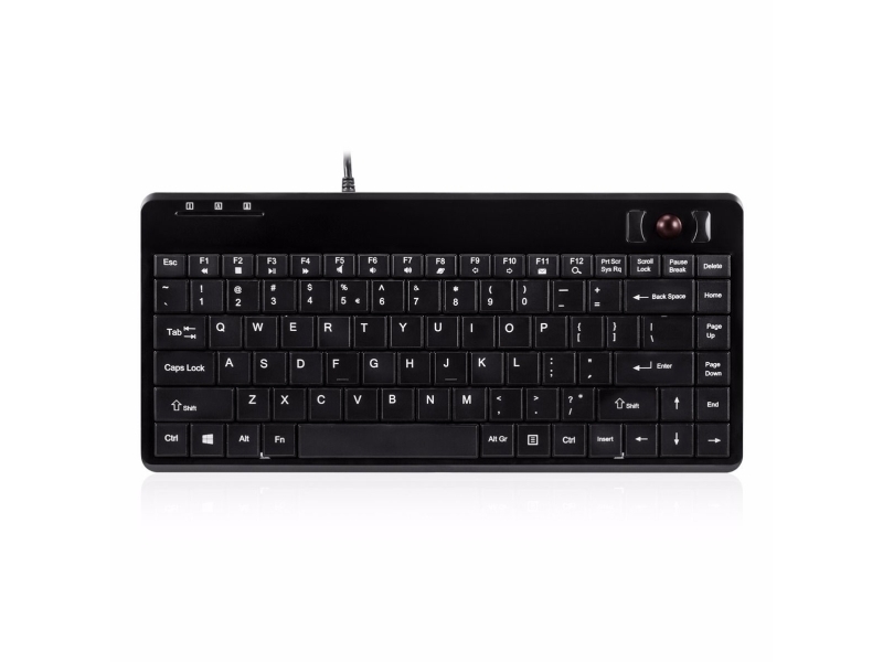 Perixx Periboard-505H Plus, Mini, Ledningsført, Usb, Sort