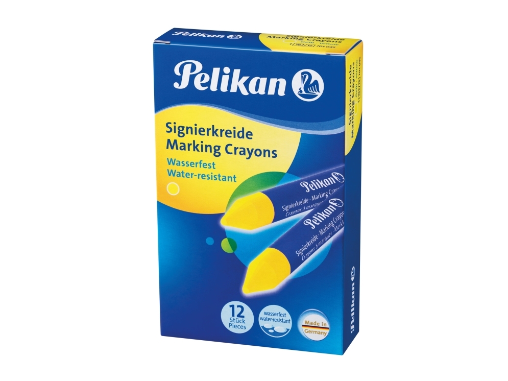 Pelikan 701045, 12 styck, Gul, Rund, 1,35 cm, Låda, 120 mm | Skrivredskap - Blyertspennor & pencils - Blyertspennor | GameStuff