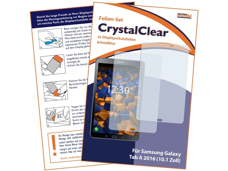 Mumbi Crystalclear, Klar Skærmbeskytter, 25,6 Cm (10.1"), 2 Stk