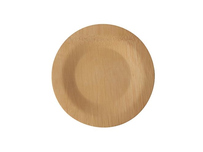 Papstar 88039, Tallrik, Rund, Bamboo, Självtorkning, Monokromatiskt, 10 styck | Catering - Engångsservis | GameStuff